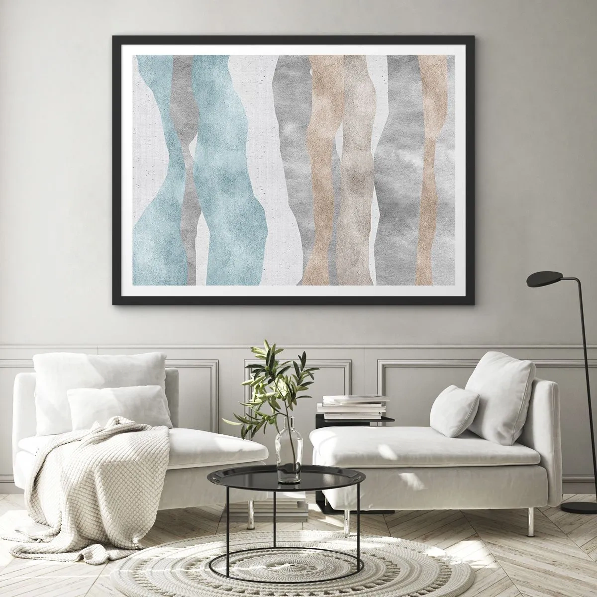 Plakát v černém rámu - Studie blízkosti - 100x70 cm