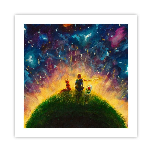 Plakát - Láska a přátelství - celý svět - 50x50 cm