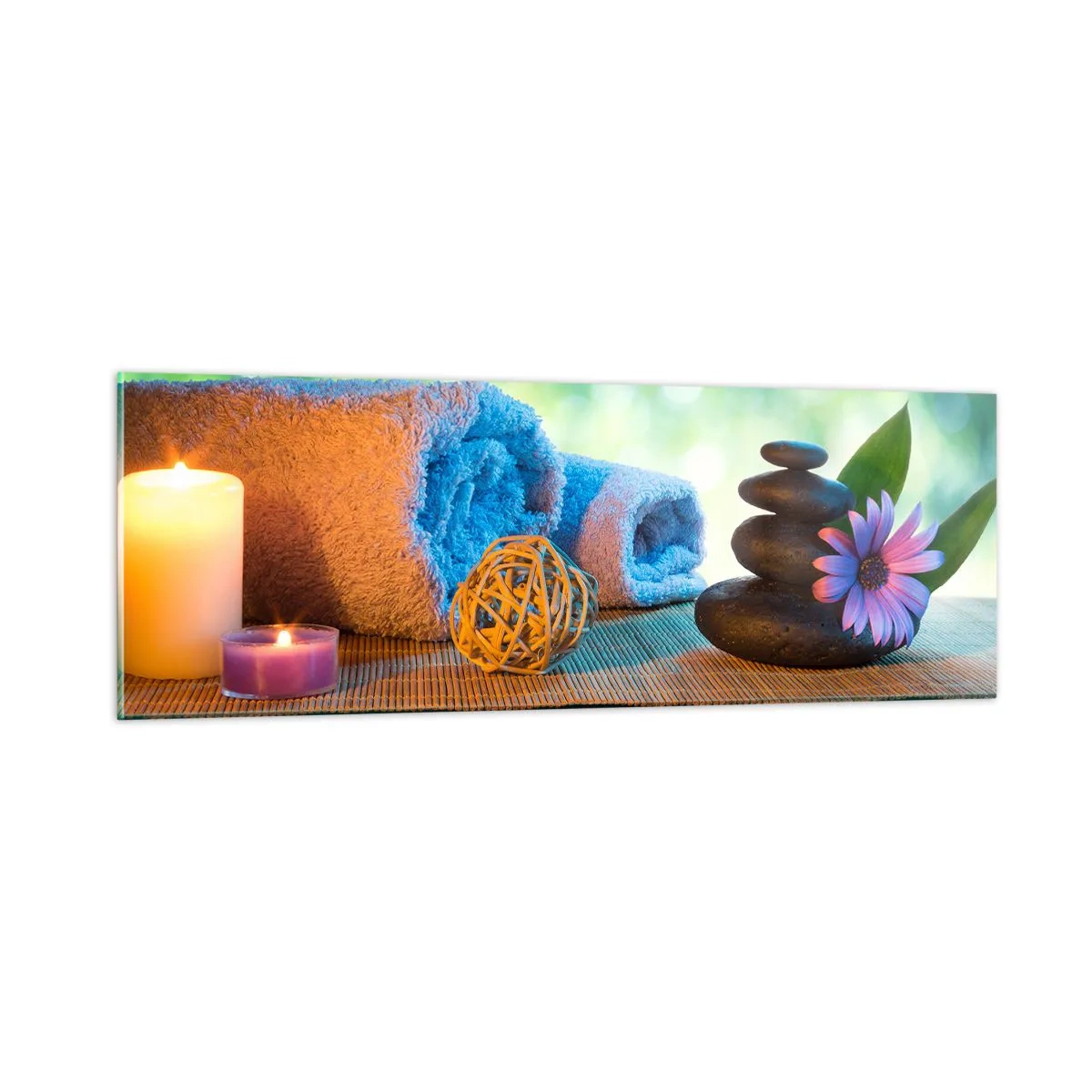 Obraz na skle - Čas pro tělo - 90x30 cm