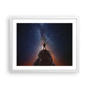 Plakát v bílém rámu - Síla je se mnou! - 50x40 cm