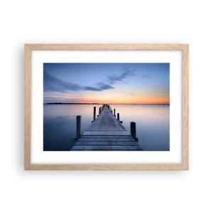 Plakát v rámu světlý dub - Klid příjemného soumraku - 40x30 cm