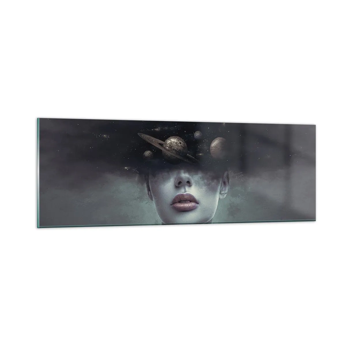 Obraz na skle - A planety… - 90x30 cm