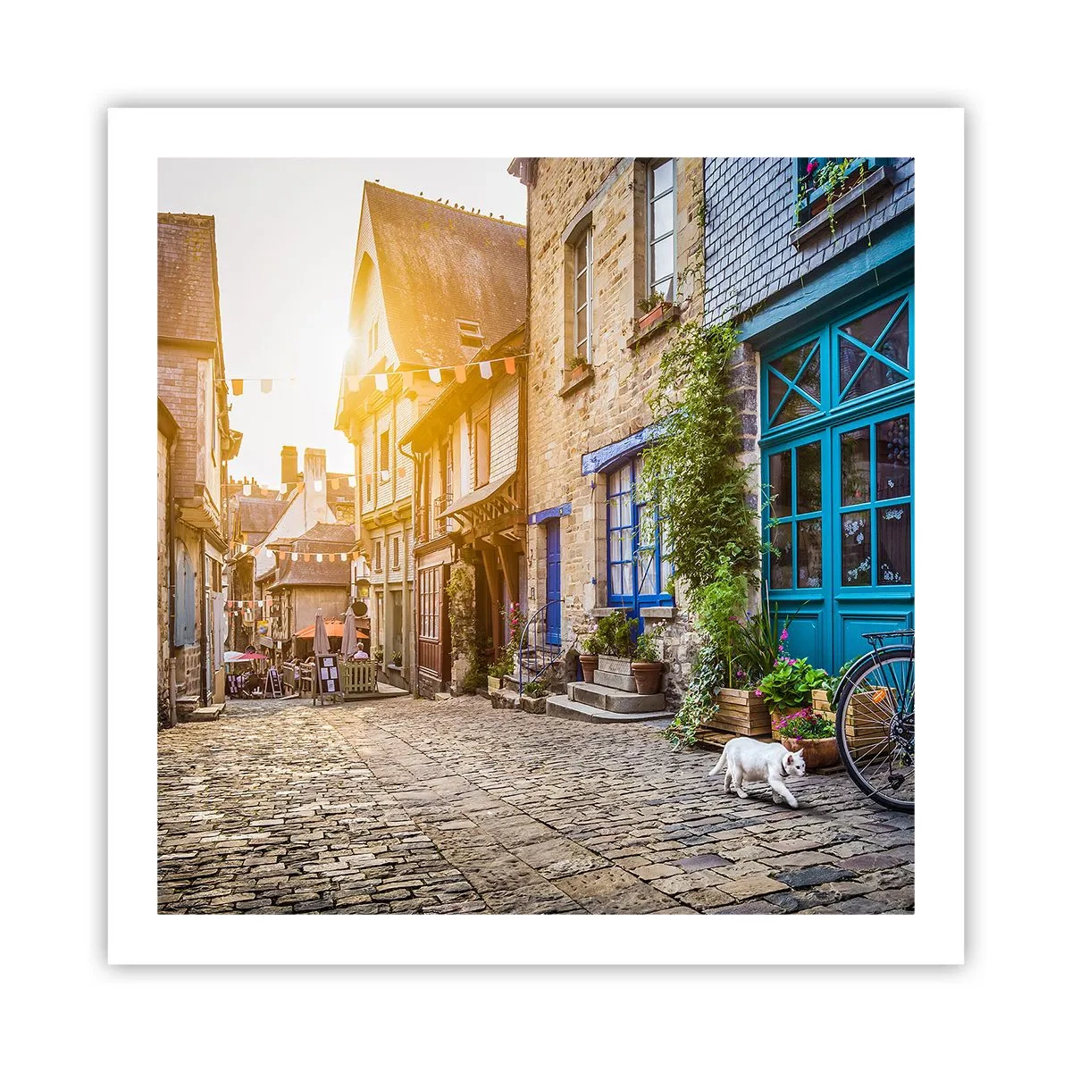 Plakát - Bílý duch městečka - 60x60 cm