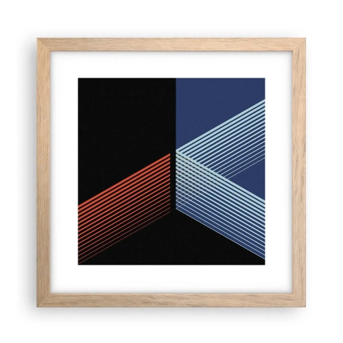 Plakát v rámu světlý dub - Jednoduchý příběh - 30x30 cm
