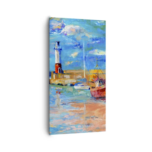 Obraz na plátně - Odpoledne v duhové zátoce - 65x120 cm