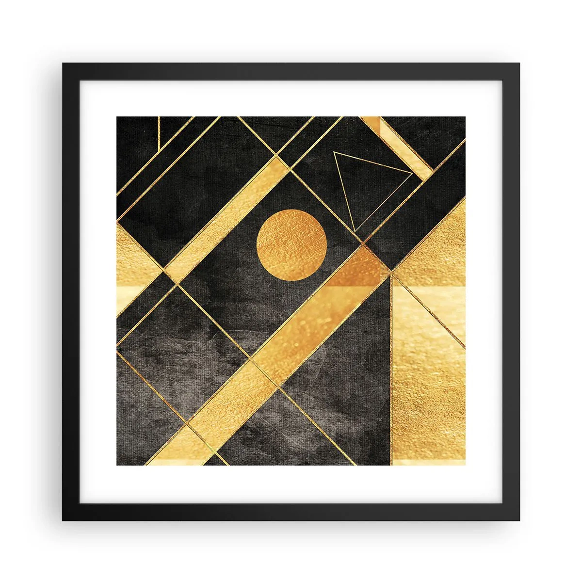 Plakát v černém rámu - Slunce pouště - 40x40 cm