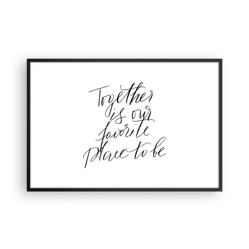 Plakát v černém rámu - Cítíte to také? - 91x61 cm