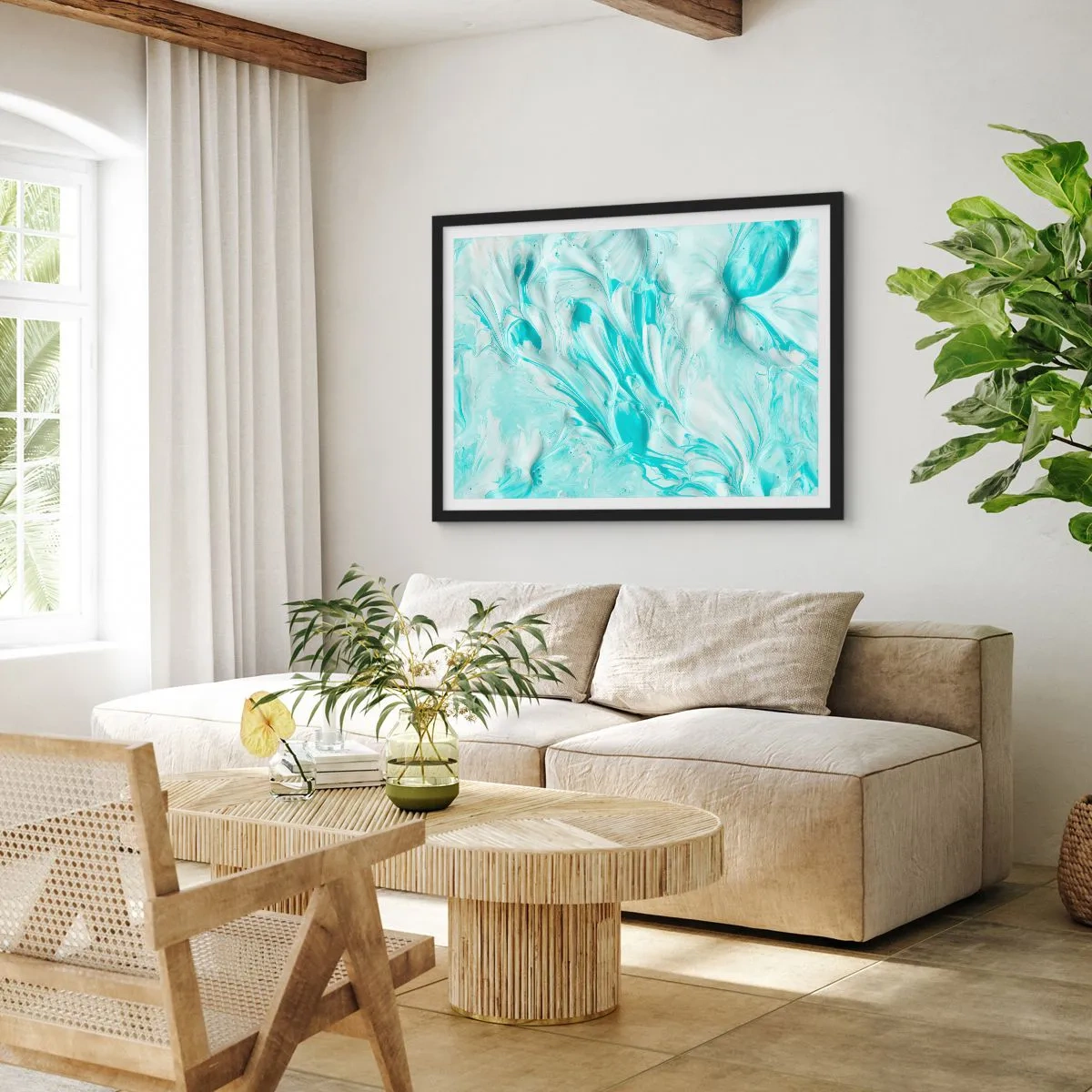 Plakát v černém rámu - Navždy spolu - 70x50 cm