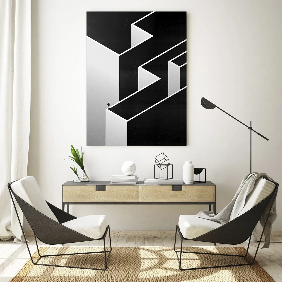 Obraz na skle - Osamělost na vrcholu - 50x70 cm
