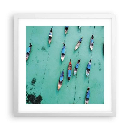 Plakát v bílém rámu - V radostném očekávání - 40x40 cm