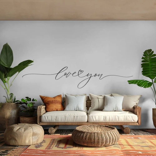 Fototapeta Premium Canvas - Černé na bílém - Typografie, Afirmace, Maxim - 300x210 cm