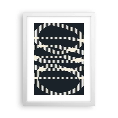 Plakát v bílém rámu - Pokus o prolomení temnoty - 30x40 cm