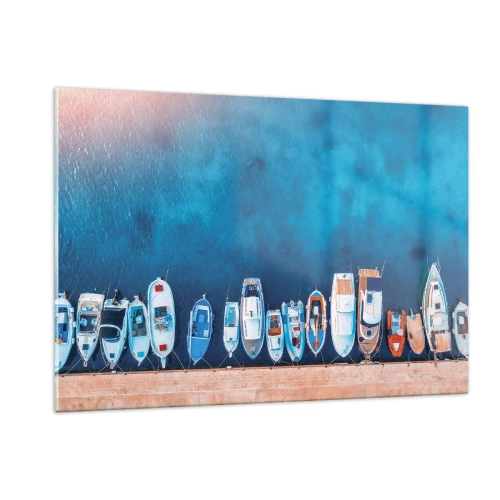 Obraz na skle - V řadě za sebou - 120x80 cm