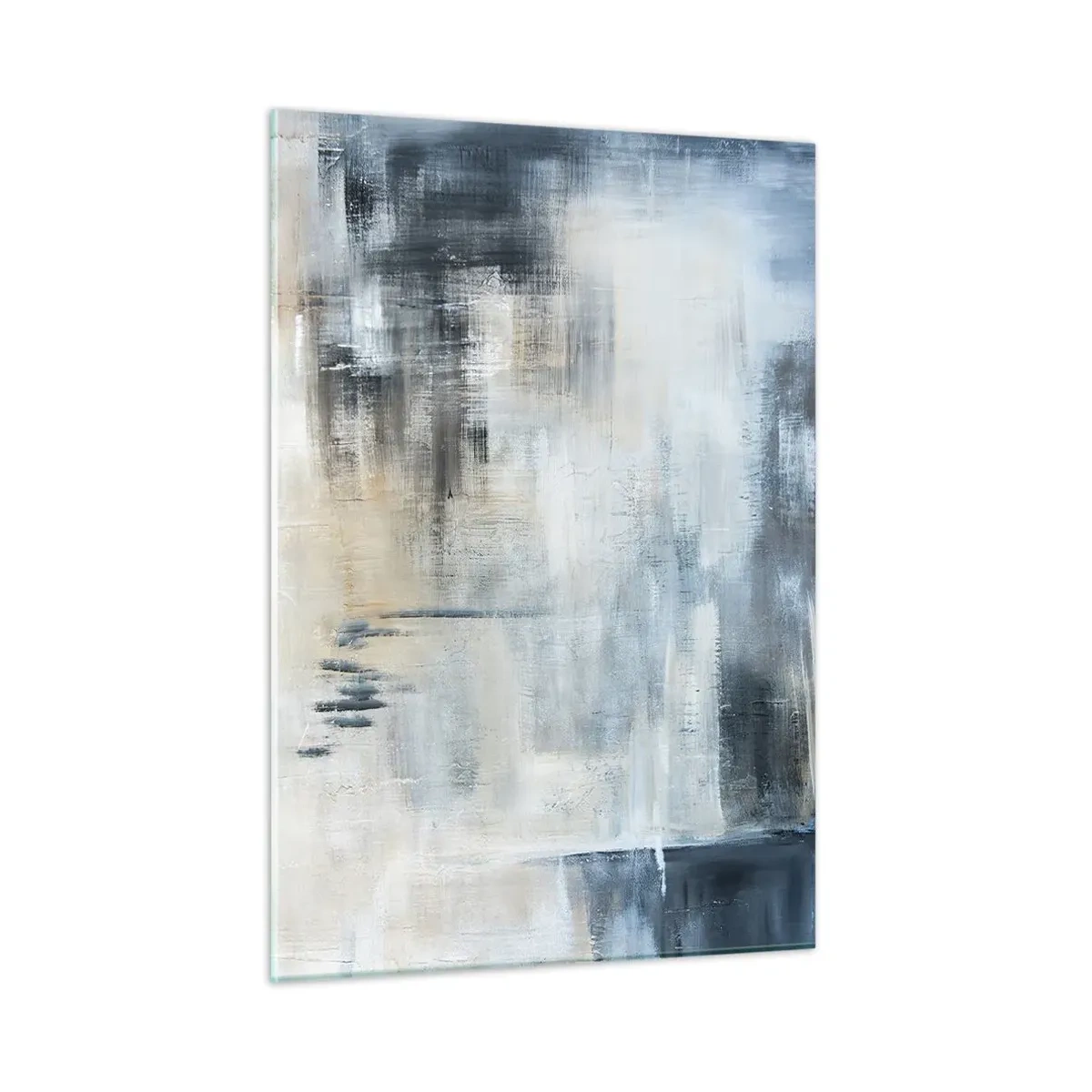 Obraz na skle - Za závojem modré - 50x70 cm