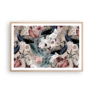 Plakát v rámu světlý dub - V palácové zahradě - 91x61 cm