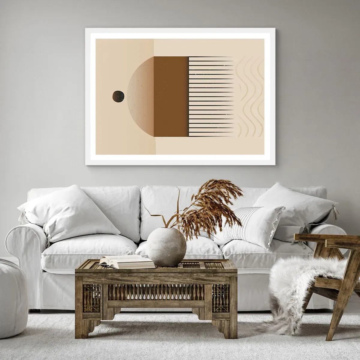 Plakát v bílém rámu - Různé stavy - 70x50 cm