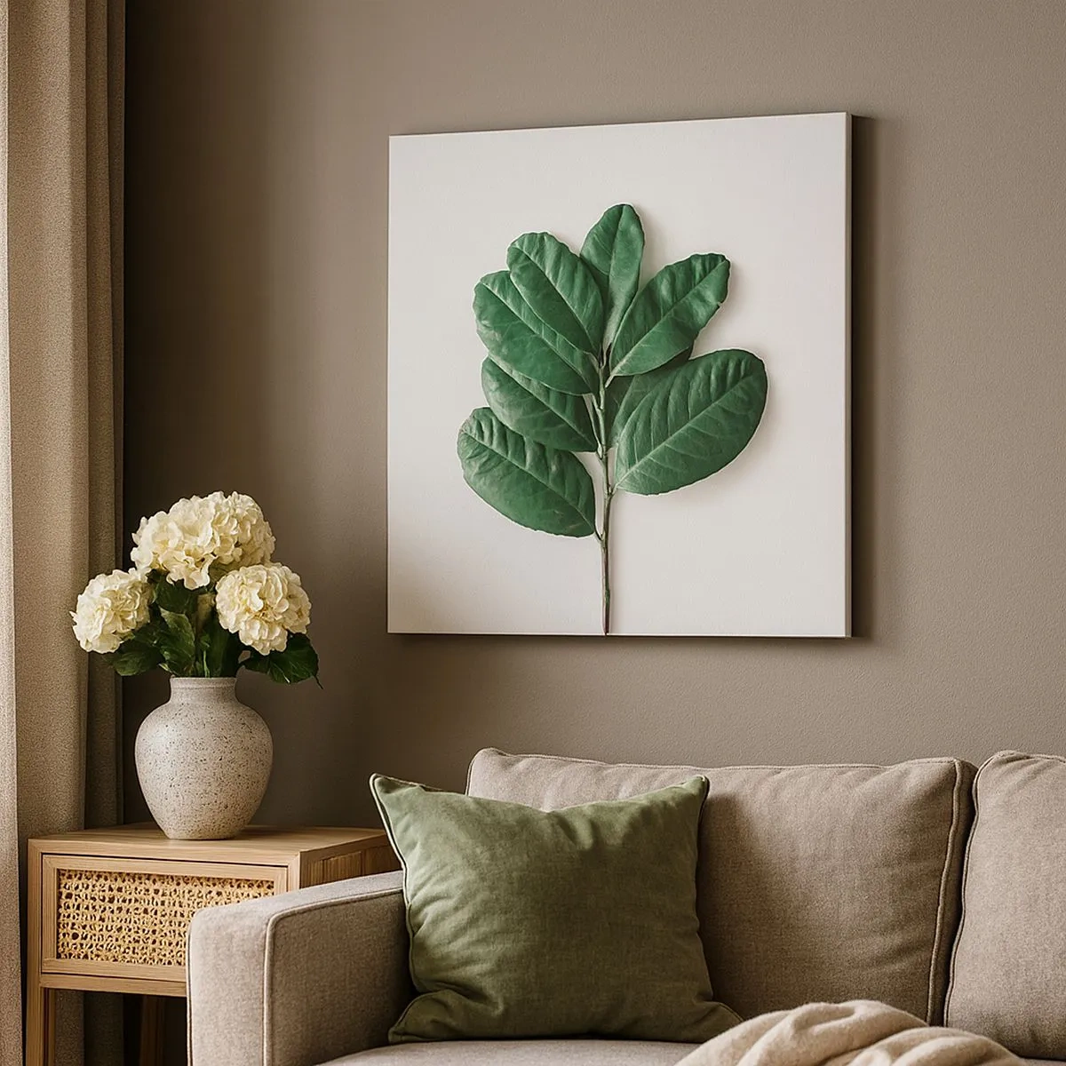 Obraz na plátně - Kresba samotné přírody - 30x30 cm