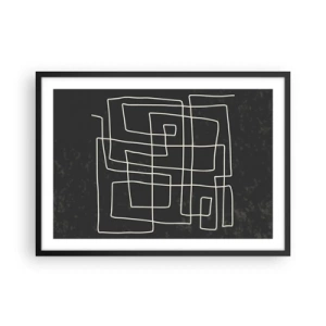Plakát v černém rámu - Není to tak jednoduché - 70x50 cm