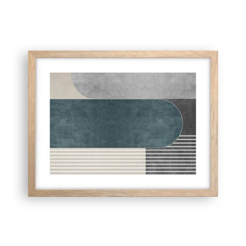 Plakát v rámu světlý dub - Kompozice na úrovni - 40x30 cm