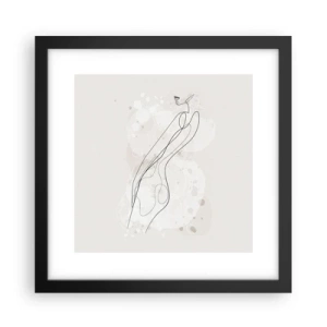Plakát v černém rámu - Zabloudit pohledem - 30x30 cm