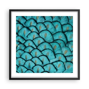 Plakát v černém rámu - Velká slavnost peří - 50x50 cm