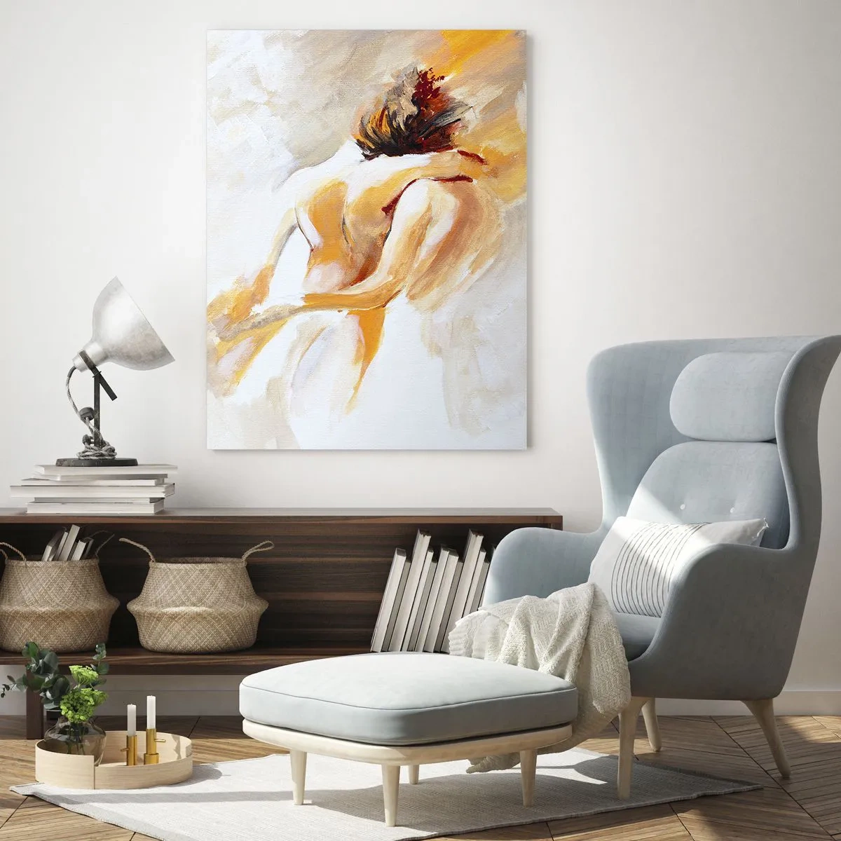 Obraz na skle - Blízkost v nebi - 50x70 cm