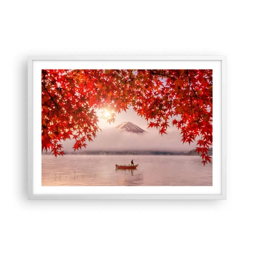 Plakát v bílém rámu - V japonském stylu - 70x50 cm