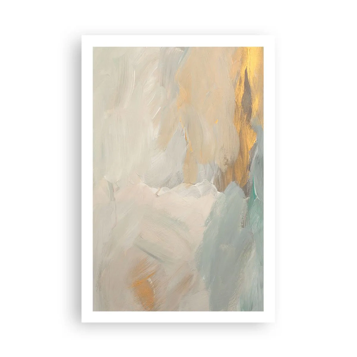 Plakát - Abstrakce – krajina něhy - 61x91 cm