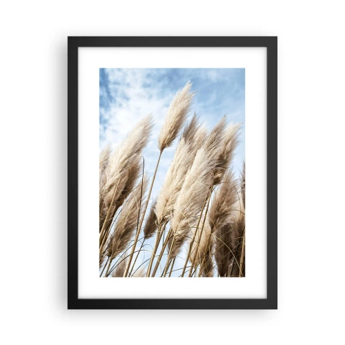 Plakát v černém rámu - Slunečné a větrné pohlazení - 30x40 cm