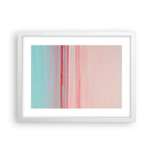 Plakát v bílém rámu - Abstrakce za úsvitu - 40x30 cm