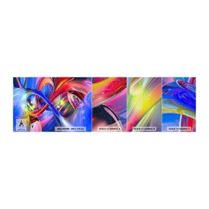 Vzor Fototapety Premium Canvas - Tanec barev - Abstrakce, 3D, Grafika - 100x30 cm