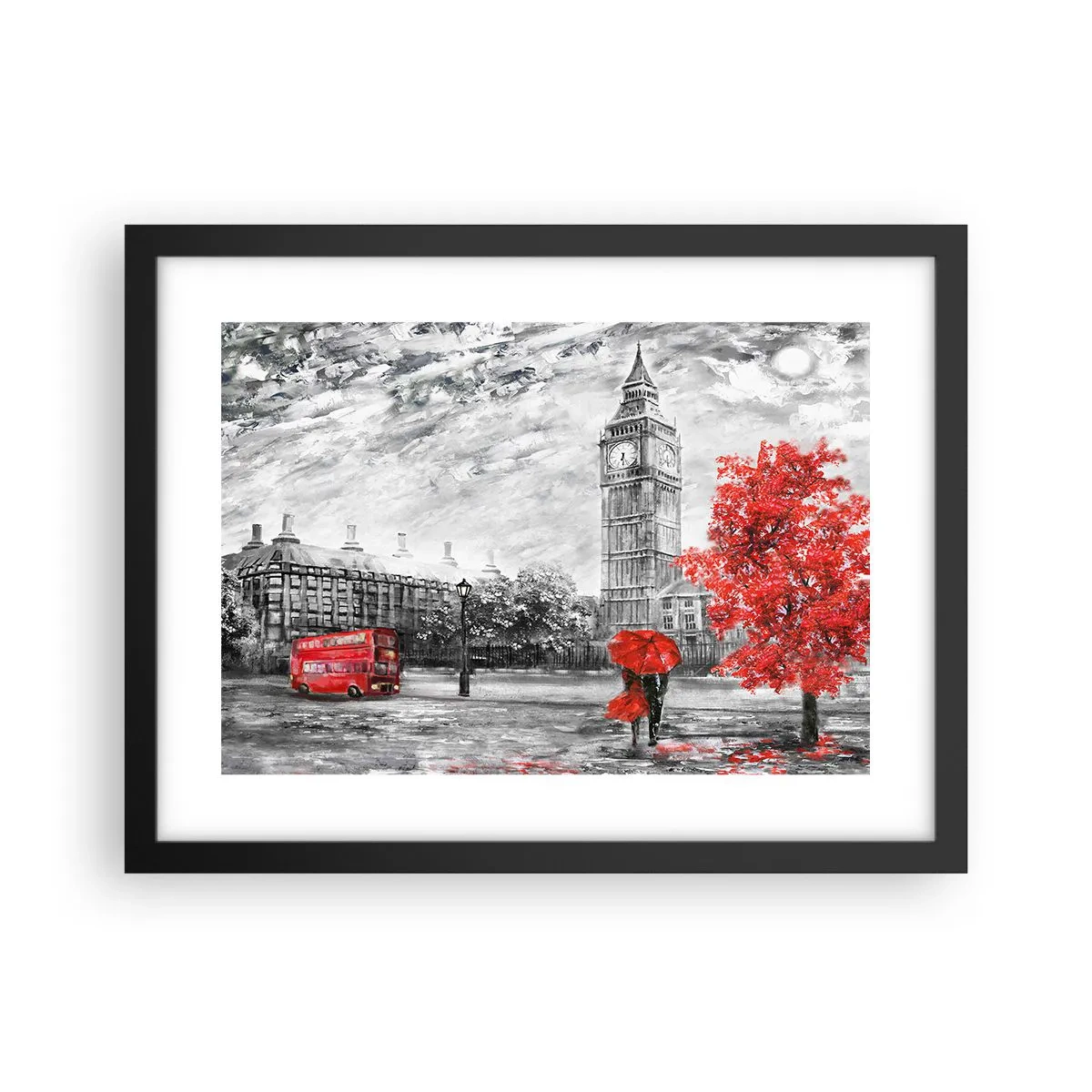 Plakát v černém rámu - Vzrušující den - 40x30 cm