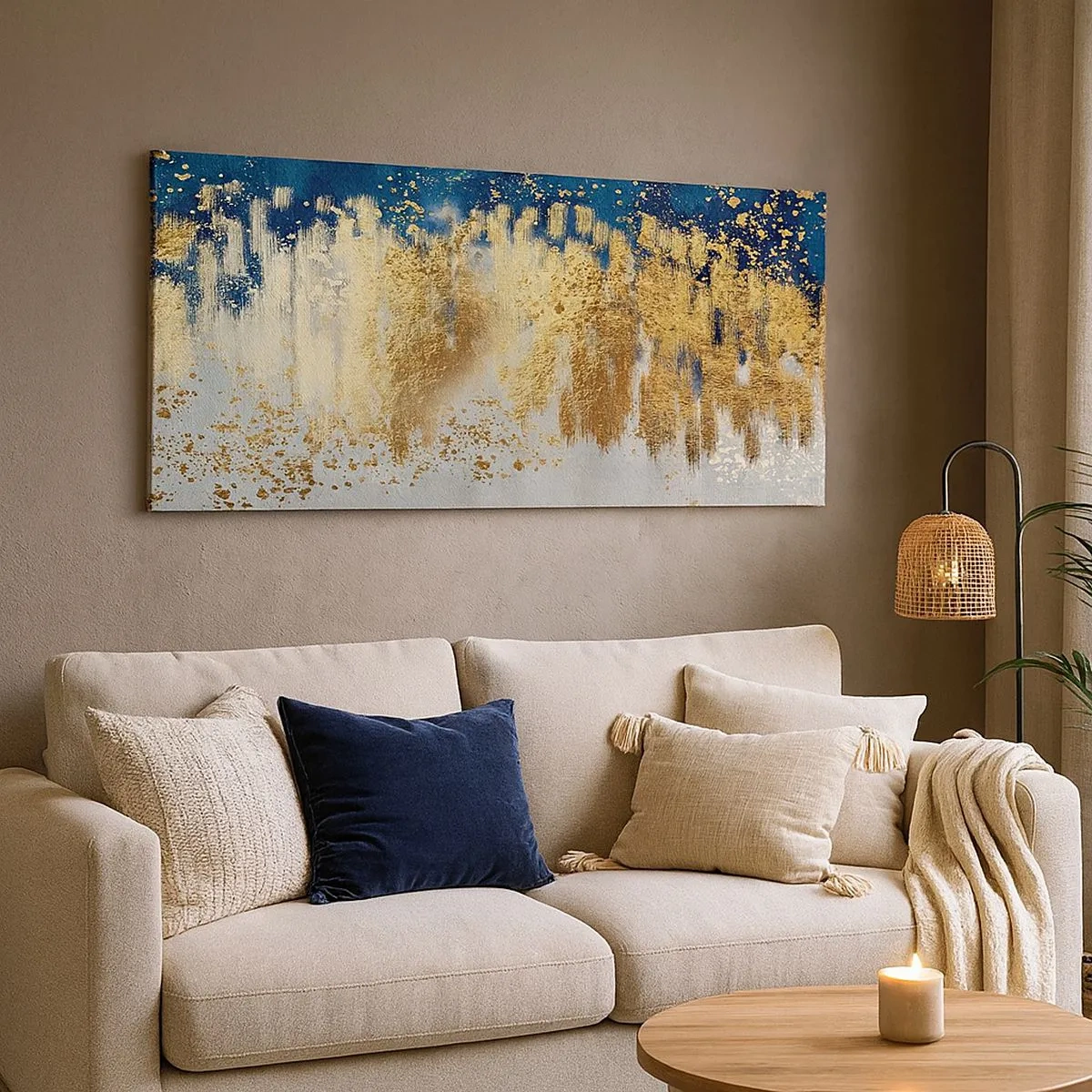 Obraz na plátně - Moderní kompozice s jiskrou - 100x40 cm