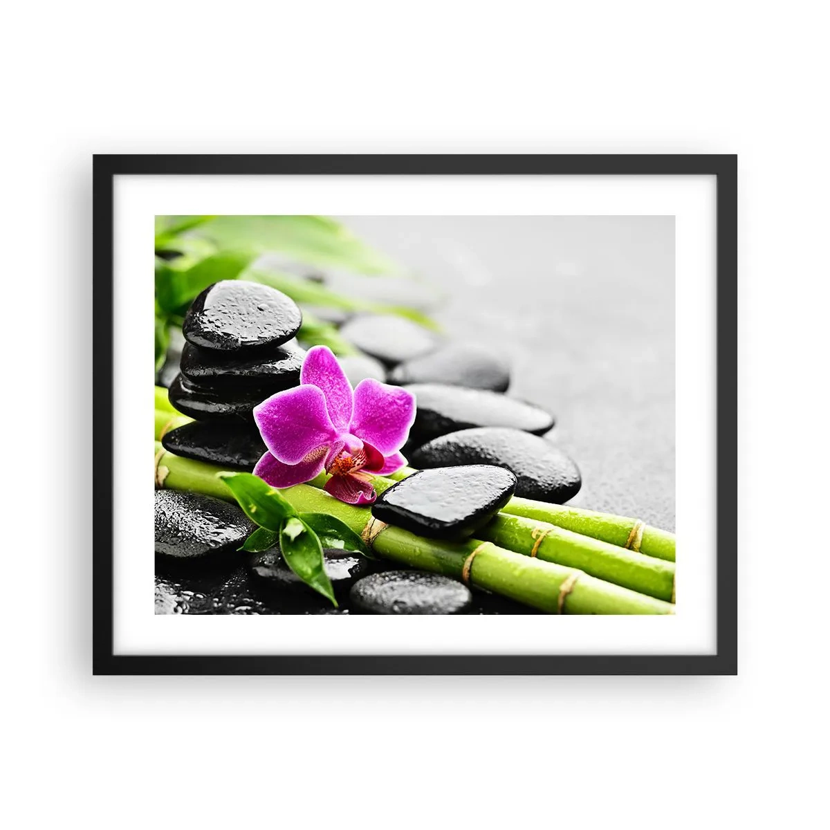 Plakát v černém rámu - V klidné rovnováze - 50x40 cm