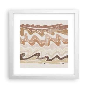 Plakát v bílém rámu - Dobrá energie – dobré emoce - 30x30 cm