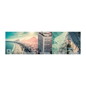Vzor Fototapety Samolepicí Deluxe Sticker - Věčná dovolená v Riu - Pobřeží, Rio de Janeiro, Pláž - 100x30 cm