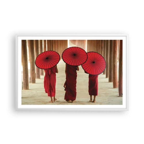 Plakát v bílém rámu - Na cestě do Čisté říše - 91x61 cm