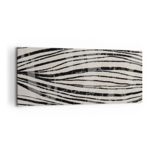 Obraz na plátně - Močál s liniemi - 120x50 cm