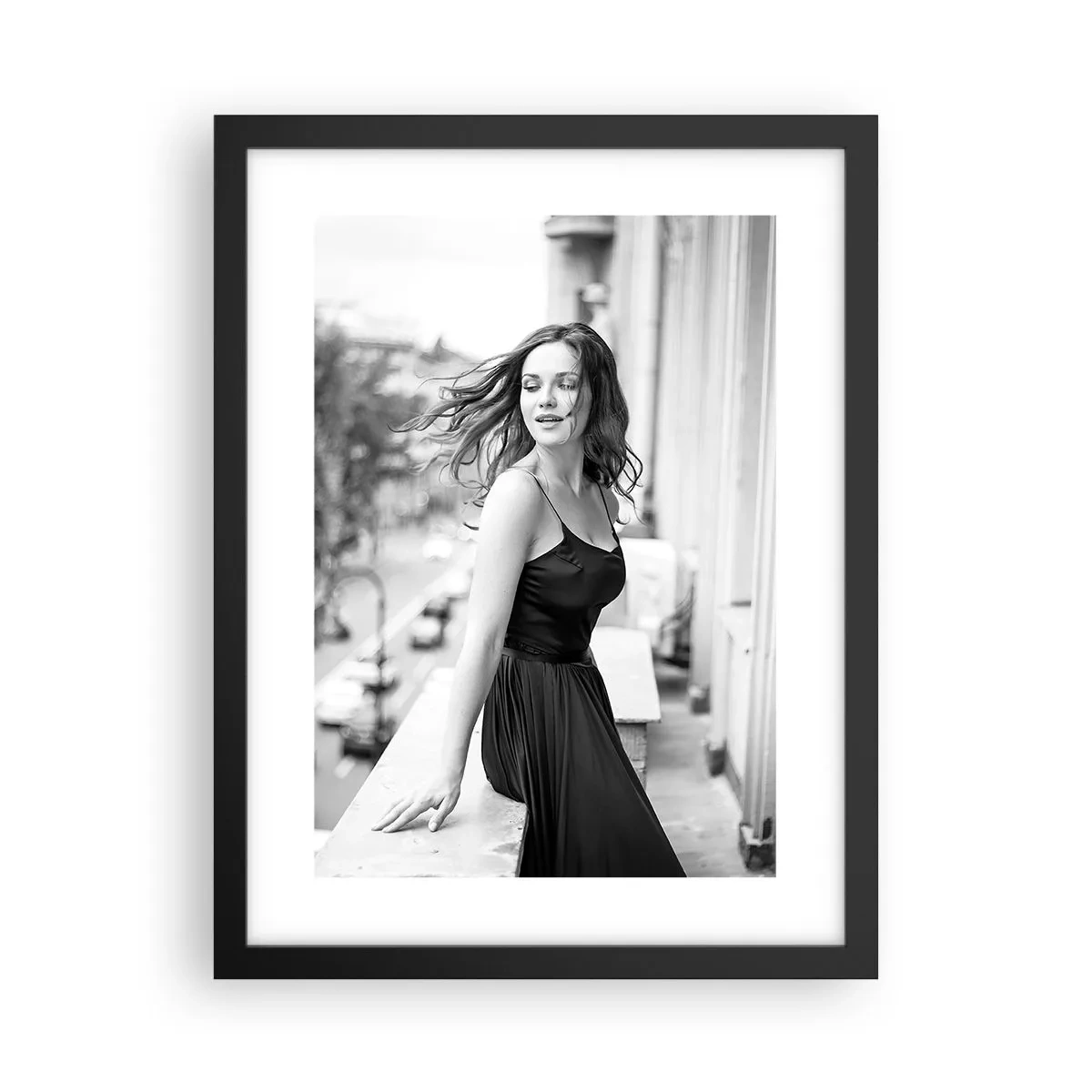 Plakát v černém rámu - Určitě Pařížanka - 30x40 cm
