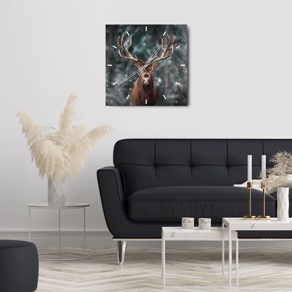 Nástěnné hodiny - Skutečný král lesa - 30x30 cm