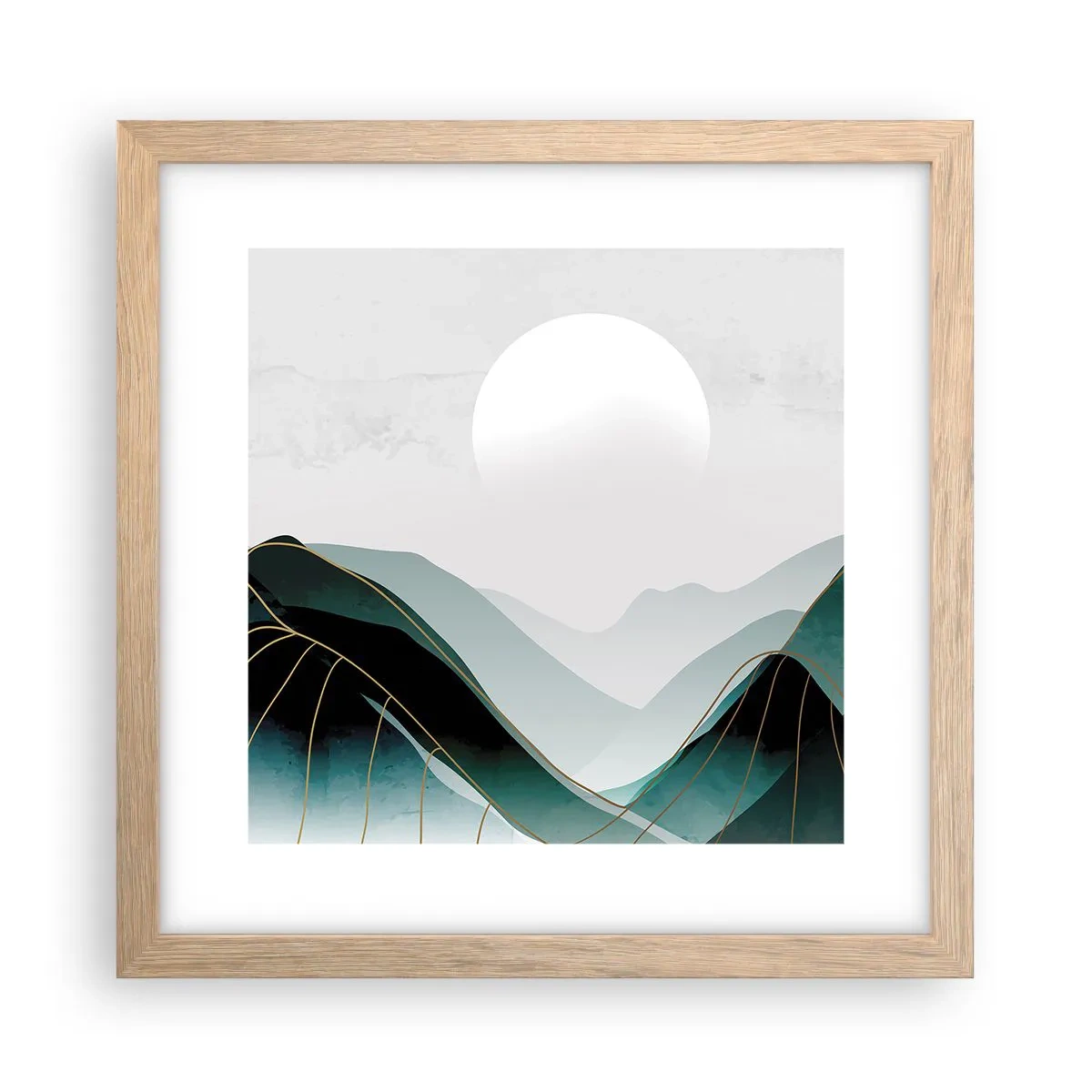 Plakát v rámu světlý dub - V plném majestátu - 30x30 cm