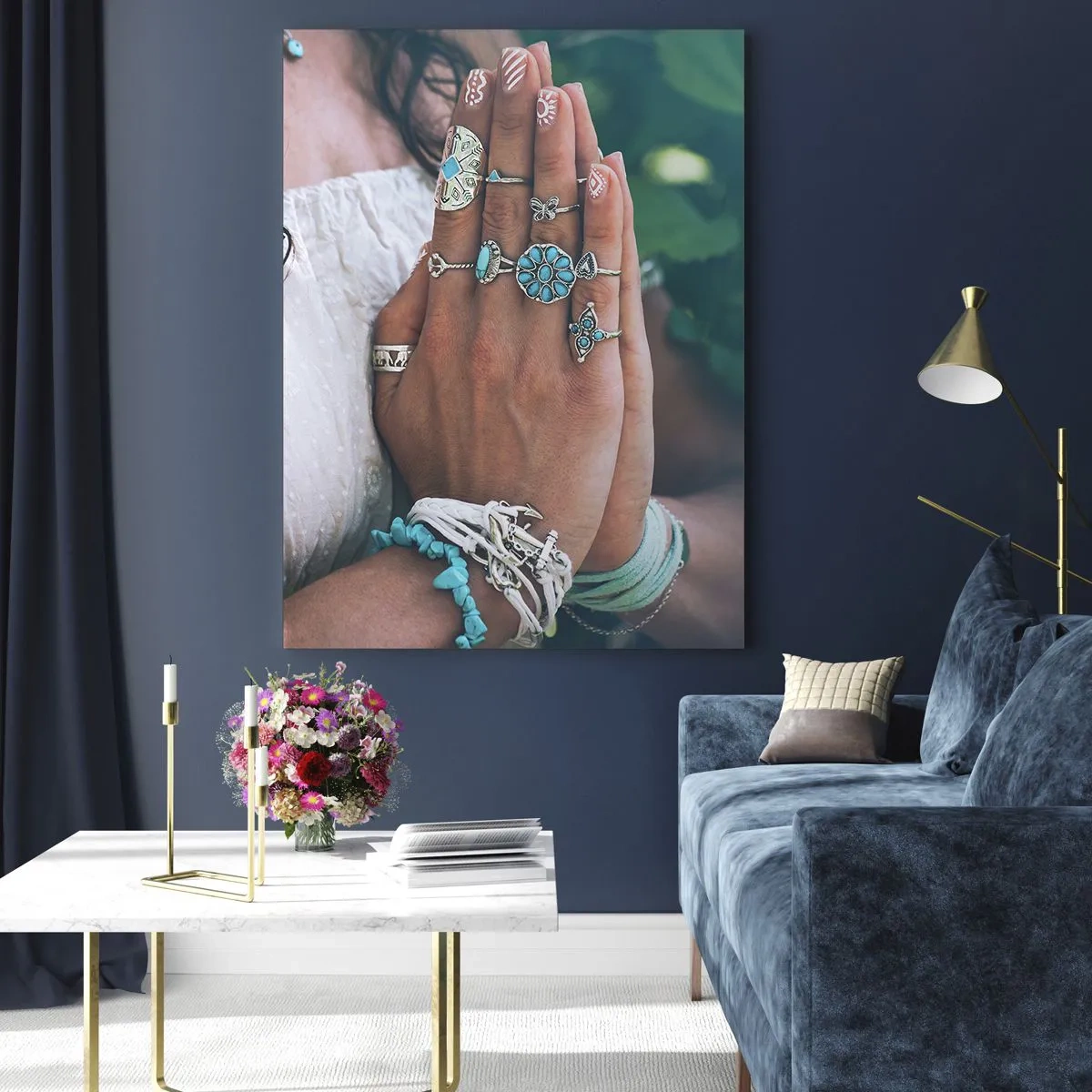 Obraz na skle - Vítejte v centru bytí - 80x120 cm