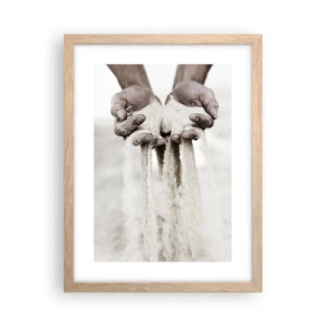 Plakát v rámu světlý dub - Těmahle rukama… - 30x40 cm