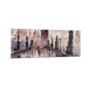 Obraz na skle - Lidé se nemění - 140x50 cm