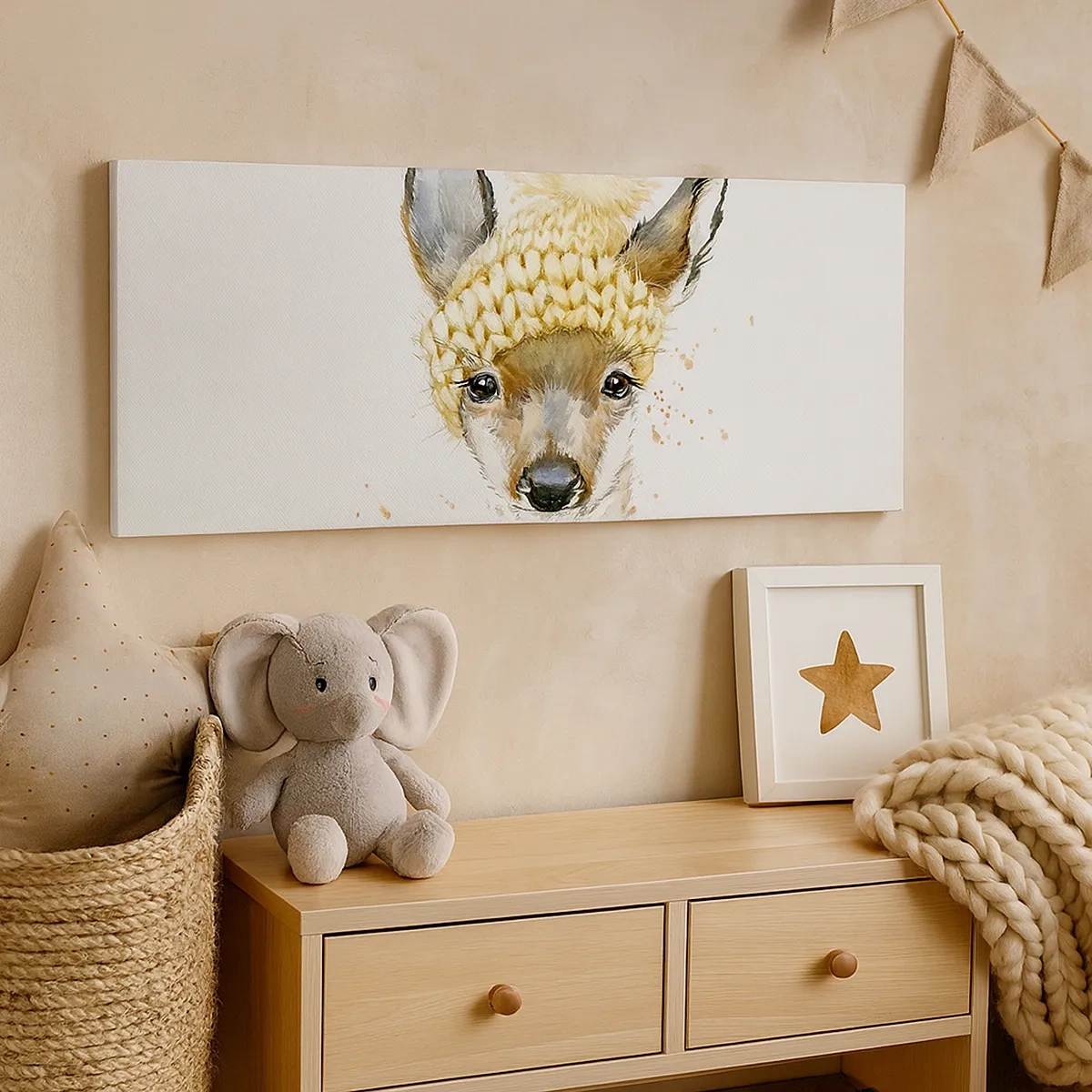 Obraz na plátně - V zimě ve sněžném lese - 30x30 cm