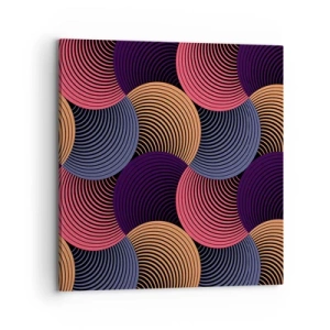 Obraz na plátně - V kruhovém rytmu - 70x70 cm