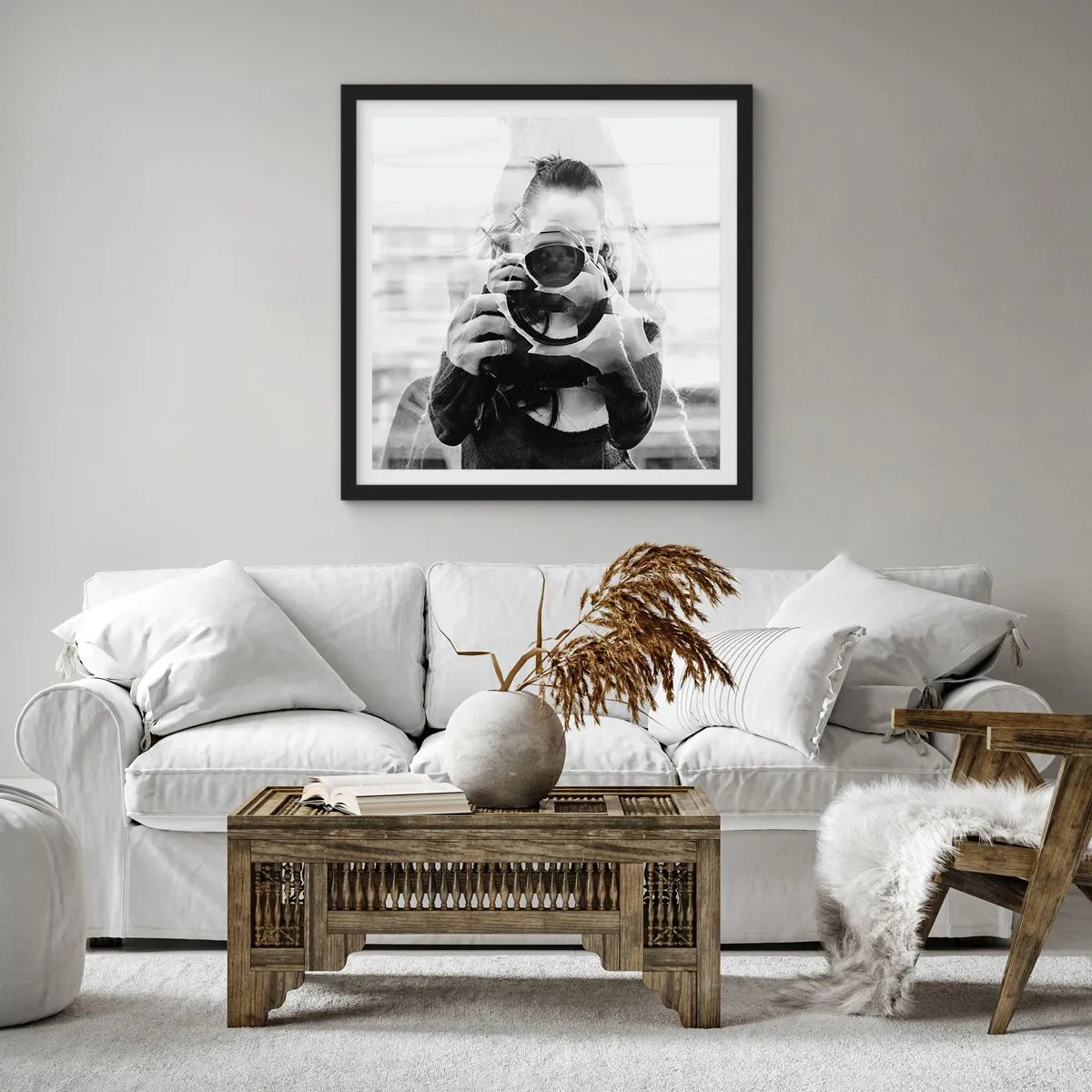 Plakát v černém rámu - Tvůrce a materiál - 60x60 cm