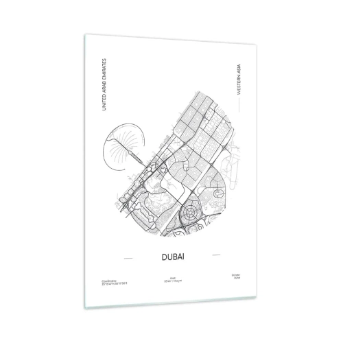 Obraz na skle - Anatomie Dubaje - 50x70 cm