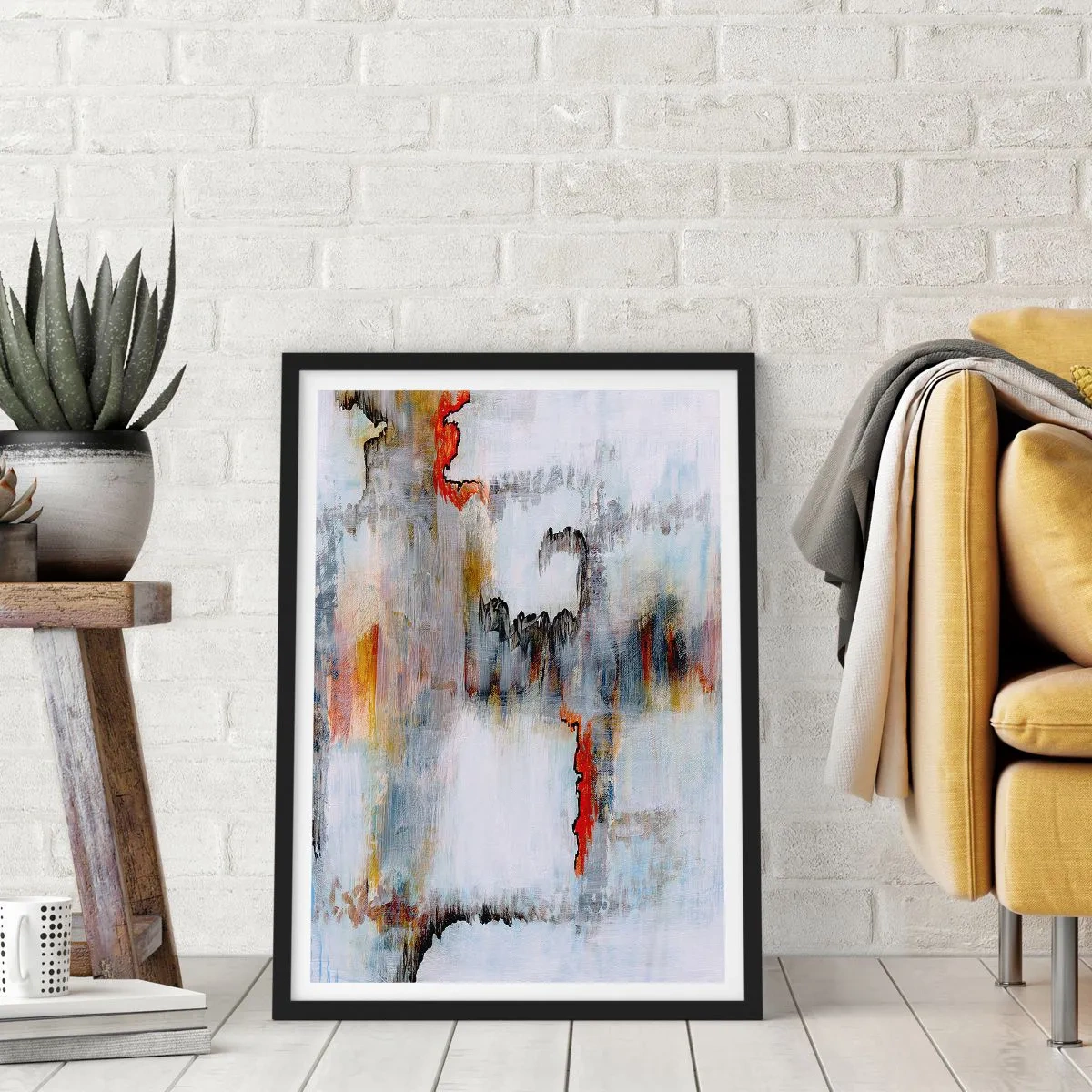 Plakát v černém rámu - Klackem po vodě - 30x40 cm