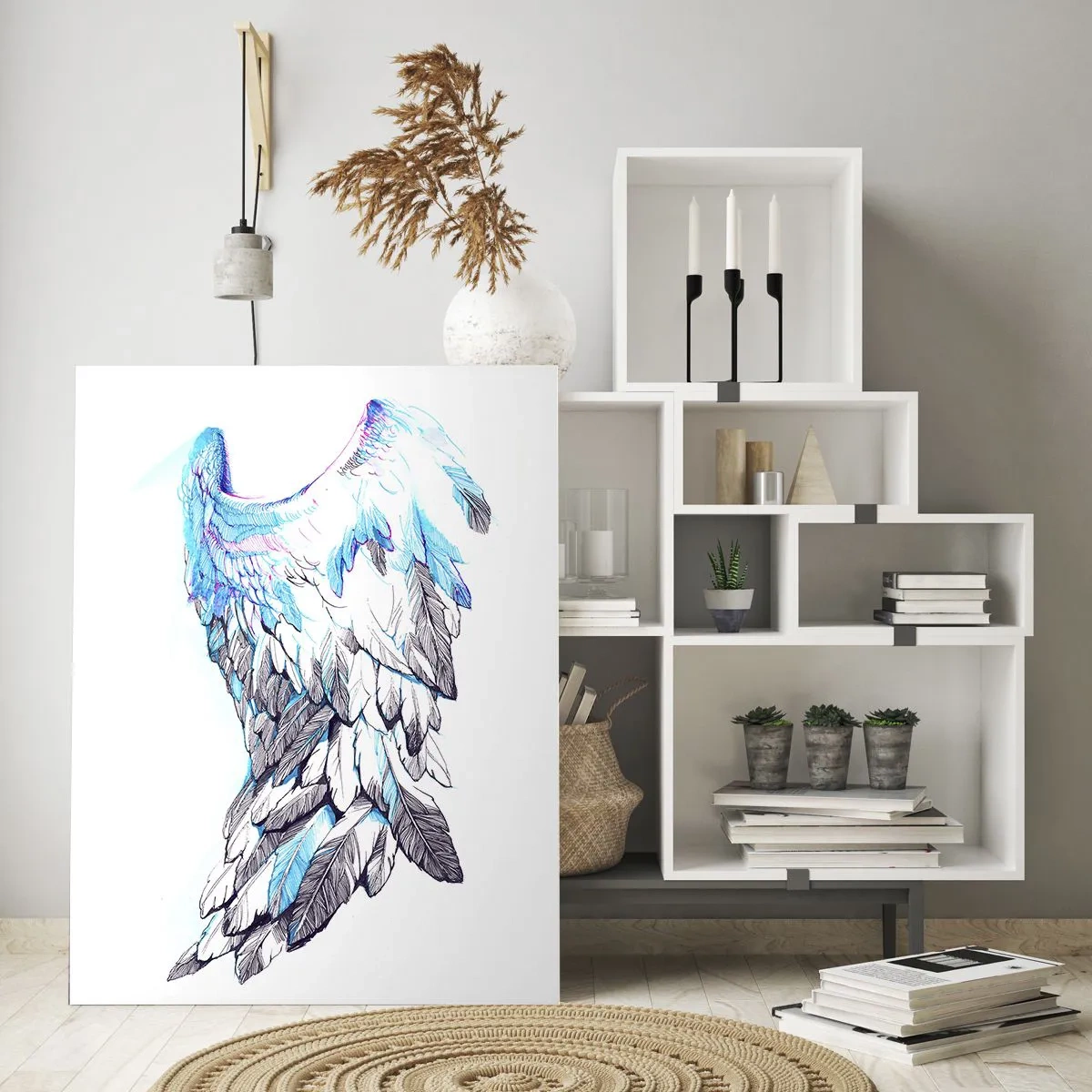 Obraz na skle - Potřebuji křídla - 70x100 cm